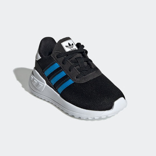 adidas阿迪达斯官方三叶草LA TRAINER LITE男婴童经典网面学步鞋 黑/白/蓝 26(150mm)