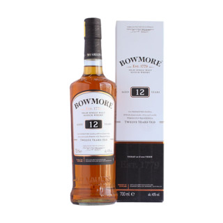 BOWMORE 波摩（Bowmore）传奇 单一麦芽苏格兰 艾蕾岛三得利 威士忌 洋酒 英国原装进口 波摩12年700ml