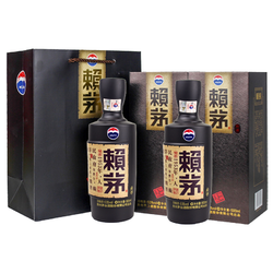 LAYMAU 赖茅 贵州茅台股份 赖茅酒传承棕53度500ml*2瓶装 酱香型礼品盒正品