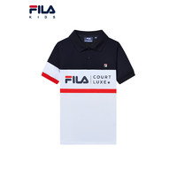 FILA斐乐童装儿童短袖POLO2023夏季男童运动网球半袖T恤上衣