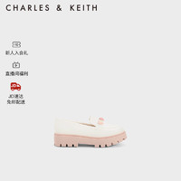 CHARLES&KEITH23春新品CK9-71850038-1情人节系列爱心儿童乐福鞋 White白色 32