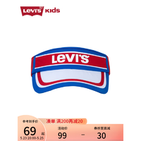 Levi's李维斯儿童中性帽2023夏季新款男女童遮阳帽中大童防晒帽子 超级红 8/20