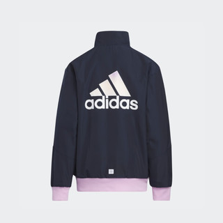 adidas阿迪达斯官方轻运动女大童春季新款运动双面穿夹克外套 紫色 140CM