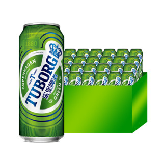 TUBORG 乐堡啤酒 乐堡易拉罐低度啤酒500ml*24罐