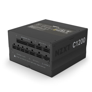 NZXT 恩杰 C1200 GOLD 电源 日系电容/风扇启停/金牌认证/全模组支持ATX3.0 金牌全模组