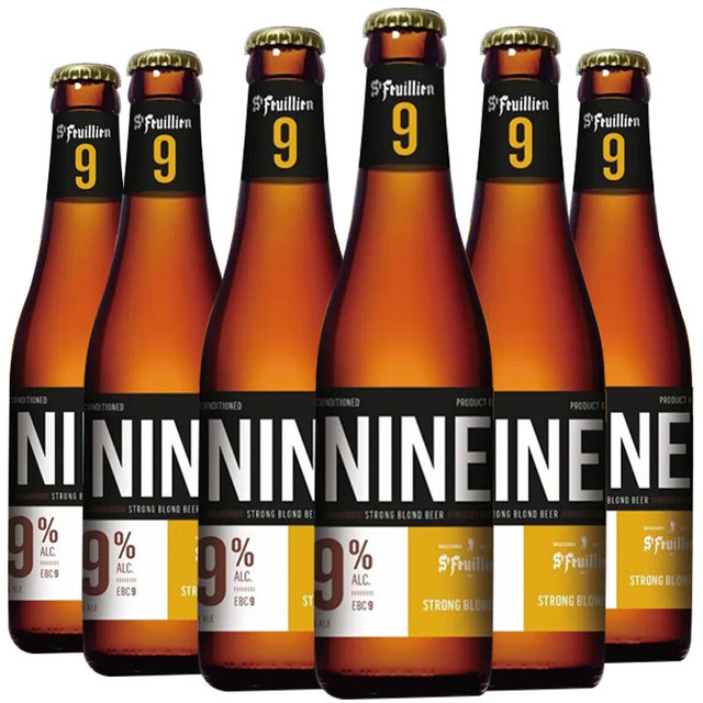 PLUS会员：Saison 圣佛洋 9号啤酒 金色烈性艾尔精酿啤酒 330ml*6瓶