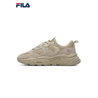 FILA 斐乐男鞋老爹鞋火星鞋复古跑鞋秋季时尚休闲运动鞋 驼丝锦F52M232105FDO-II代 39