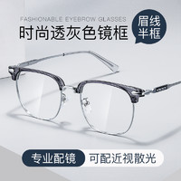 PLUS会员：CHASM 1.60防蓝光护目镜片+复古尅罗心眉线框