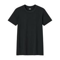 UNIQLO 优衣库 U系列 女士圆领短袖T恤 455758 黑色 XS