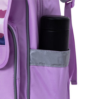鸿星尔克（ERKE）儿童书包双肩包男女童时尚简约背包运动包双肩背包 淡雪紫