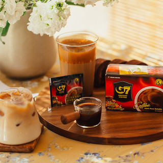 G7 COFFEE g 7 coffee G7 COFFEE 越南中原G7咖啡速溶0蔗糖冰美式苦黑咖啡3盒45杯