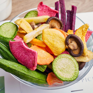 鲜记新品新货果蔬脆蔬菜干500gX1罐混合果蔬食品办公小孩零食小吃