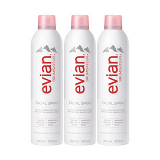 evian 依云 补水保湿矿泉水喷雾 300ml*3瓶