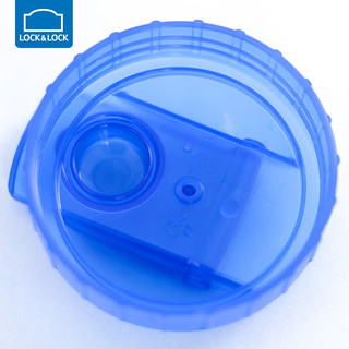 乐扣乐扣水杯家用大容量饮料瓶一键式开关夏季食品级塑料运动杯子泡茶杯冷水壶冰箱 1.2L 蓝盖