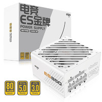 aigo 爱国者 电竞ES850W ATX3.0 金牌（90%）全模组ATX电源 850W 白色