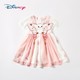 Disney 迪士尼 女童裙子2023短袖公主裙女宝宝汉服唐装儿童洋气超仙连衣裙