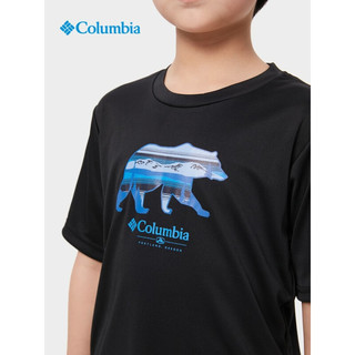 哥伦比亚 户外23春夏新品儿童UPF50防晒防紫外线吸湿短袖T恤AB1844 012 M（145/72）