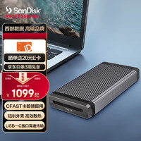 SanDisk professional 闪迪大师 USB兼容Type-C可堆叠专业高性能创意高速传输CFast读卡器ProReader CFast读卡器