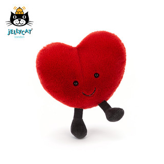 jELLYCAT 邦尼兔 A6RH 趣味爱心毛绒玩具 红色 17cm