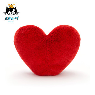 jELLYCAT 邦尼兔 A6RH 趣味爱心毛绒玩具 红色 17cm