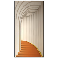 玄关装饰画现代简约空间延伸感走廊过道挂画抽象大气客厅长廊壁画