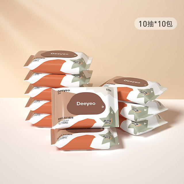 德佑 婴儿湿巾便携小包 20抽*4