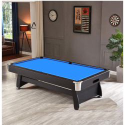 1米桌球台家用成人美式台球桌七尺桌球台室内自动回球台球桌球 蓝色