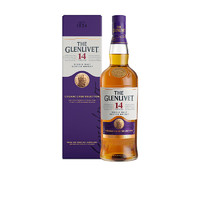 格兰威特单一麦芽苏格兰威士忌14年干邑桶陈酿700ml 威士忌杯+格兰威特礼袋