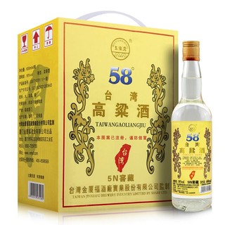 五缘湾 高度白酒浓香型粮食酒 台湾高粱酒 五N窖藏58度600ml*12瓶整箱