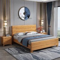摩高空间 抽屉储物床宿舍单人床1.0米1.2米新中式实木床简易午睡床公寓床