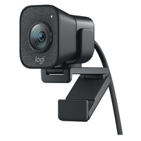 罗技StreamCam高清摄像头家用电脑网课带麦克风主播美颜视频调试