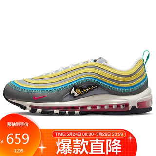 NIKE 耐克 Air Max 97 SE 男子休闲运动鞋 DH4759-001 灰黄色 40