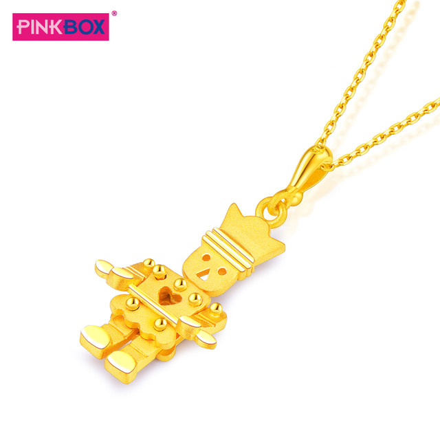 PINKBOX 娉饰珠宝足金吊坠黄金胡桃夹子系列 士兵 香港专柜同款