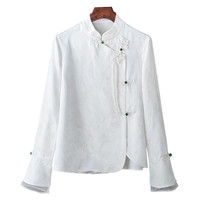 ENSONG 恩颂 女士长袖衬衫 ES2023S7873 白色 L