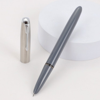 金豪（Jinhao） 钢笔56经典复古墨囊可替换男女中小学生三年级儿童专用书写练字书法成人商务包尖 56钢笔（葡萄紫色1支） 0.5mm+10支蓝黑色墨囊
