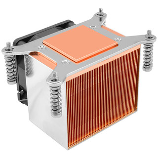 青梅QM2UACU-AM4 2U散热器纯铜散热片AMD AM4服务器散热器全铜底