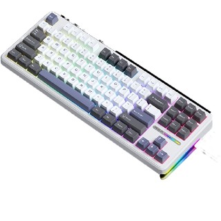 新品发售：AULA 狼蛛 F87 三模机械键盘 87键 灰木轴V3 RGB