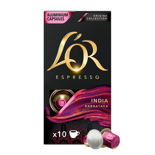 L'OR Nespresso Original 适配咖啡胶囊 印度 10颗/盒