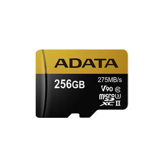 威刚（ADATA）TF256G(MicroSD) 存储卡AUSDX256GUII3CL10-CA1 高速版A1 C10 V90 U3内存卡 275MB/S记录仪卡