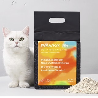 PLUS会员：PAWKA 泡咔 混合豆腐猫砂 奶香味 2.5kg *5包