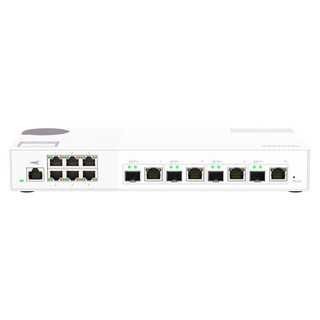 威联通（QNAP）QSW-M2106-4C 4 个 10GbE SFP+/RJ45 复合端口及 6 个 2.5GbE 网络端口Web网管型交换机