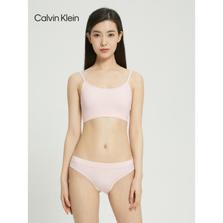 Calvin Klein 内衣女士时尚可抽取衬垫舒适无钢圈细肩带文胸QP2581O 2NT-浅粉色 S