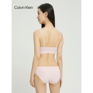 Calvin Klein 内衣女士时尚可抽取衬垫舒适无钢圈细肩带文胸QP2581O 2NT-浅粉色 L