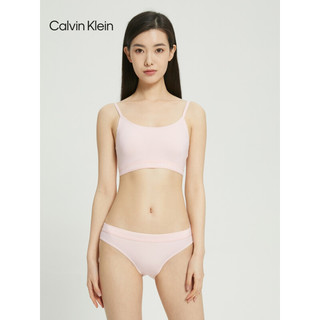 Calvin Klein 内衣女士时尚可抽取衬垫舒适无钢圈细肩带文胸QP2581O 2NT-浅粉色 L