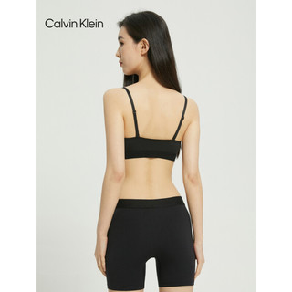 Calvin Klein 内衣女士时尚可抽取衬垫舒适无钢圈细肩带文胸QP2581O UB1-黑色 L