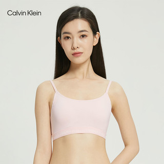 Calvin Klein 内衣女士时尚可抽取衬垫舒适无钢圈细肩带文胸QP2581O 2NT-浅粉色 M