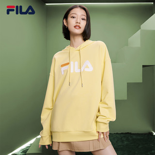 斐乐（FILA）官方多彩卫衣长袖情侣装宽松时尚运动连帽套头衫男女上衣印花 浮云灰花灰-MG 185/104A/2XL