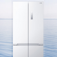 PLUS会员：TOSHIBA 东芝 GR-RF450WI-PM151 风冷十字对开门冰箱 429L 荧纱白