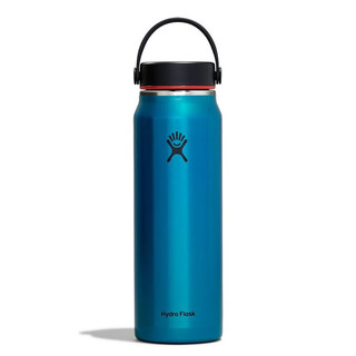 Hydro Flask 保温杯男士304不锈钢超大容量女美国运动宽口水杯子轻 塞莱斯廷-32oz保温杯