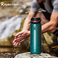 Hydro Flask 保温杯男士304不锈钢超大容量女美国运动宽口水杯子轻 塞莱斯廷-32oz保温杯